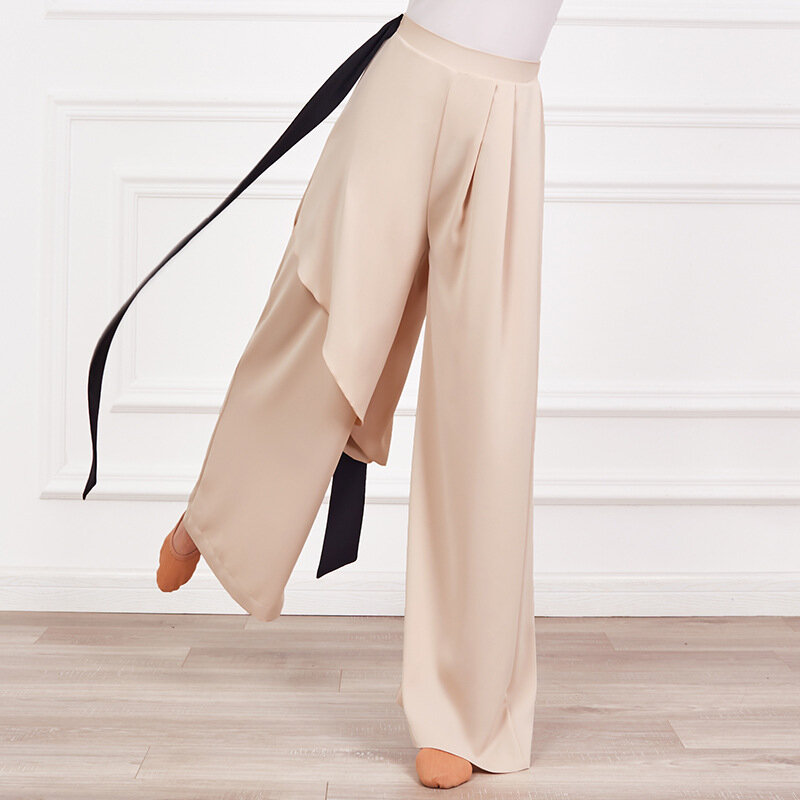 Высококачественные шифоновые женские брюки с высокой талией, свободные белые черные брюки, повседневные длинные широкие брюки, женские брюки