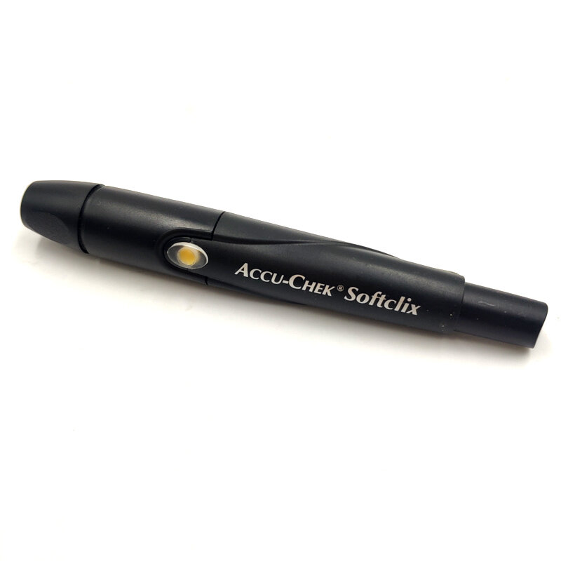 Accu-chek softclix fastclix lancet dispositivo accuchek kit diabetes accuchek verificação lancing caneta dedo sangue estéril lancetas 100
