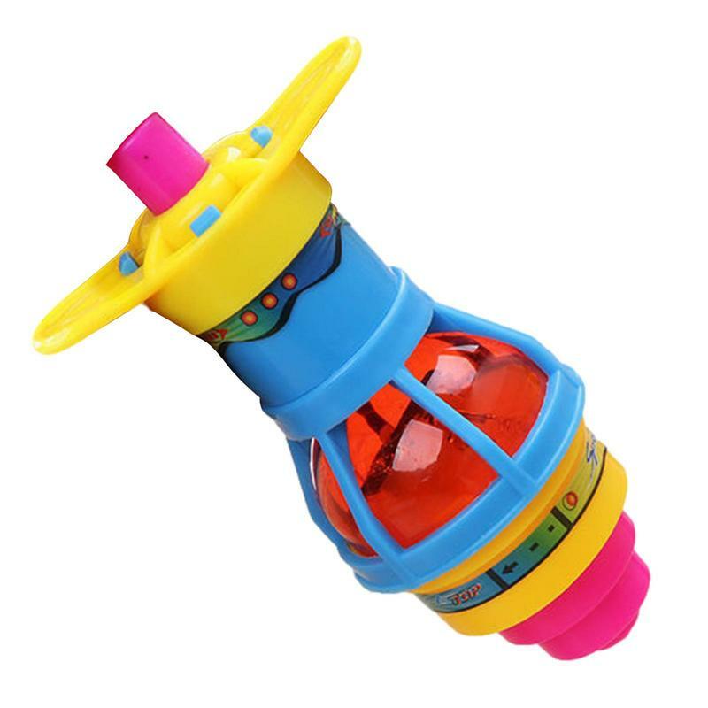 Lanzadores de Tops giratorios, juguetes intermitentes con luz Led, regalos de cumpleaños para niños