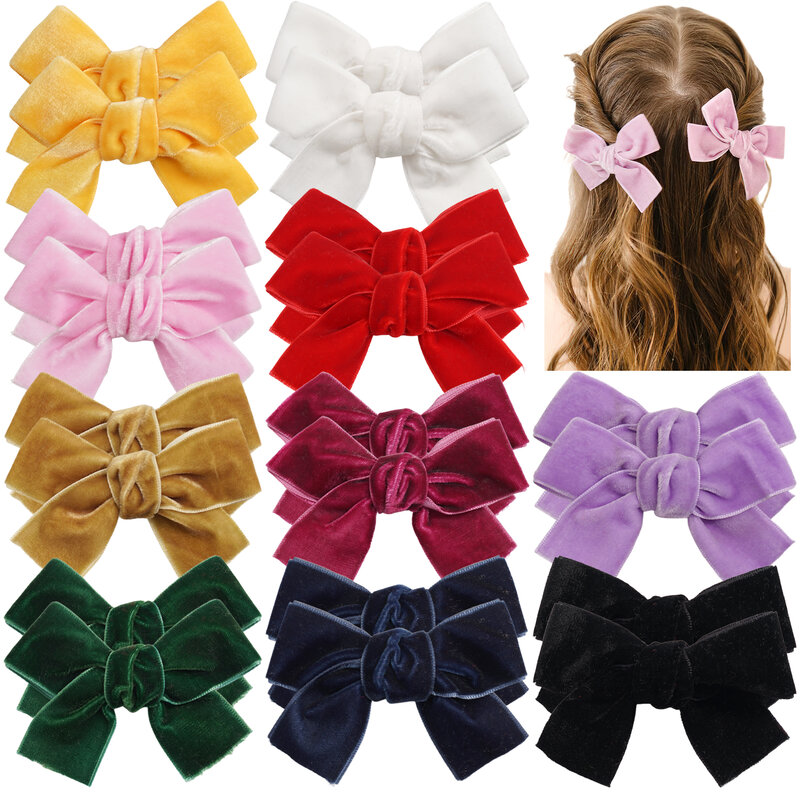 Barrettes à cheveux multicolores pour filles, 3 pouces, en métal, accessoires pour bébés filles, usine