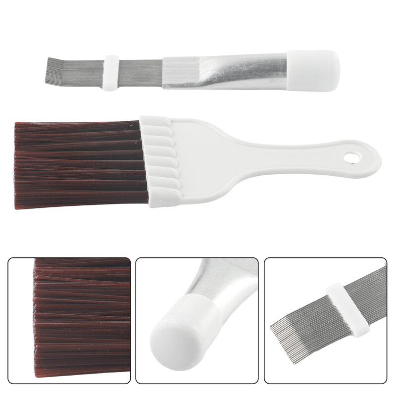 Repair Tool A/C Fin Comb Air Conditioner Comb Cleaner Fin Repair Tool Stainless Steel 2PCS Air Conditioner Fin Repair