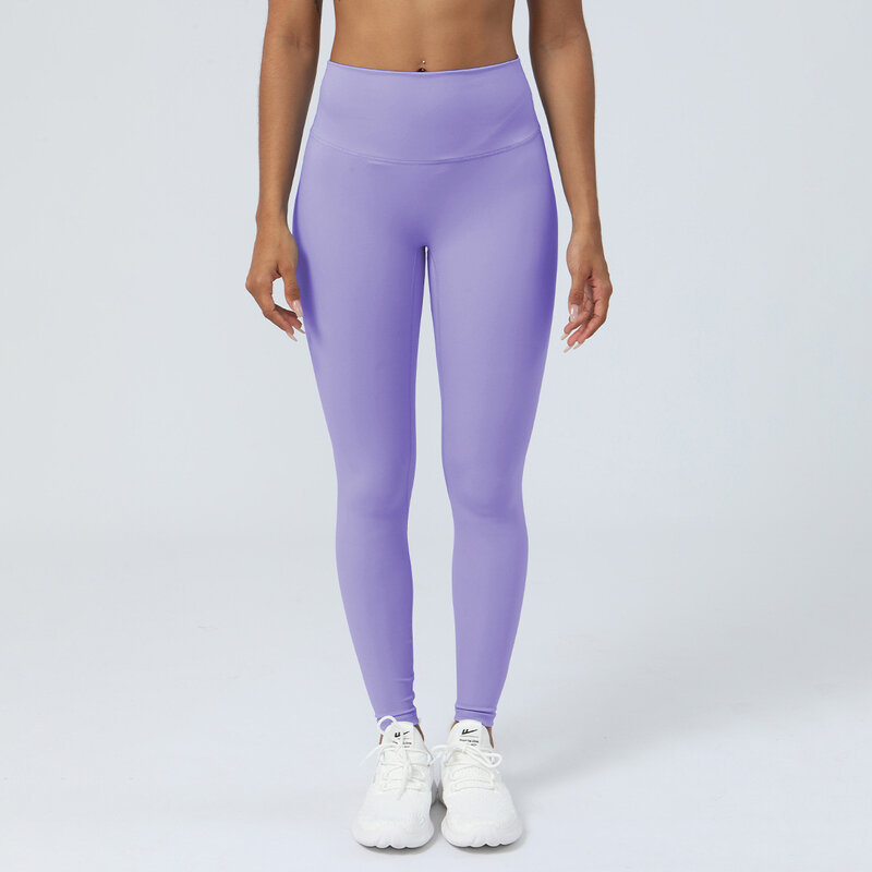 Peach Hip Nude Yoga Pants Breathable Tight Sports Crop Pants Women's High Waist Elastic Hip Lifting Fitness Pants