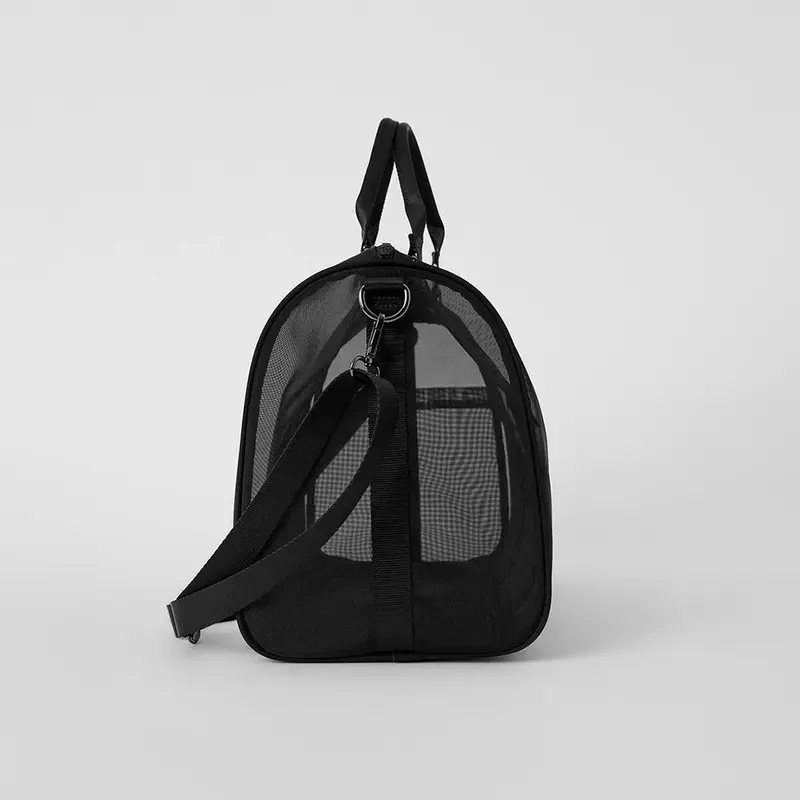 AL Fitness Bag Sheer Duffle Bag Yoga Mesh Fabric Women Bag Outdoor Fitness Portable Bags Travel Diagonal Span Package