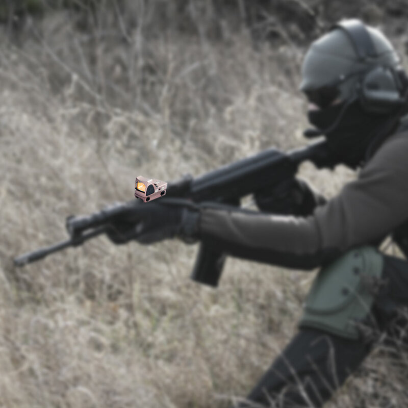 Mini Inner Red Dot Stealth Visão Holográfica, Red Night Retículo Clamp, JH602-2 para Rifles Handgun
