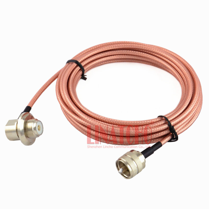 Удлинительный кабель для автомобильной радиоантенны 3 метра UHF PL259 SO239 RG142