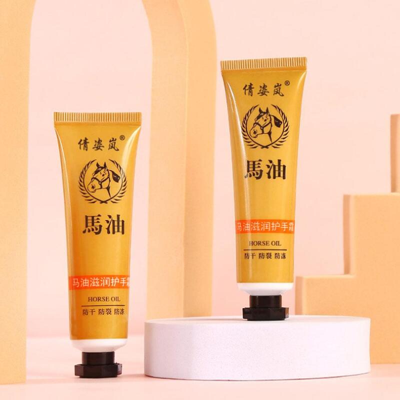 30g Horse Oil Hand Cream Remove Dead Skin Moisturizing Hydrating Fade Whitening Lines Smooth Anti-wrinkle Hand Care Fine V2H2