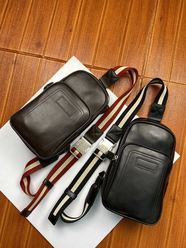 Luxury B Style Shoudler Bag Luxury Design Business Causal Men Leather Shoulder Handbag Men's Cowhide Large Capacity Handbag