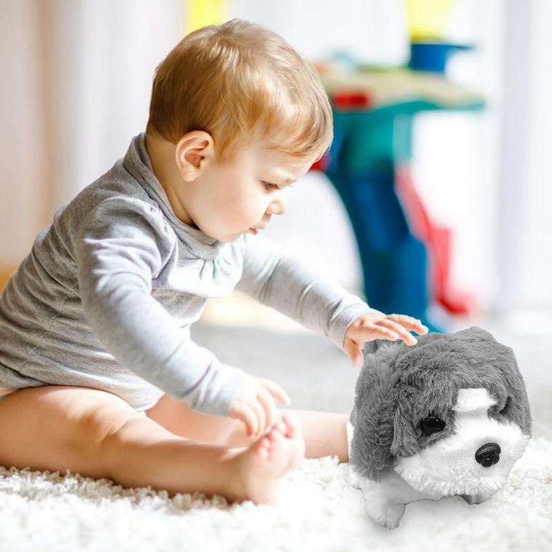 Elektroniczne pluszowy pies dziecięce dziewczynki pluszowe elektroniczne interaktywne psie ogony wypchane zwierzę urocze elektryczne animowane urodziny