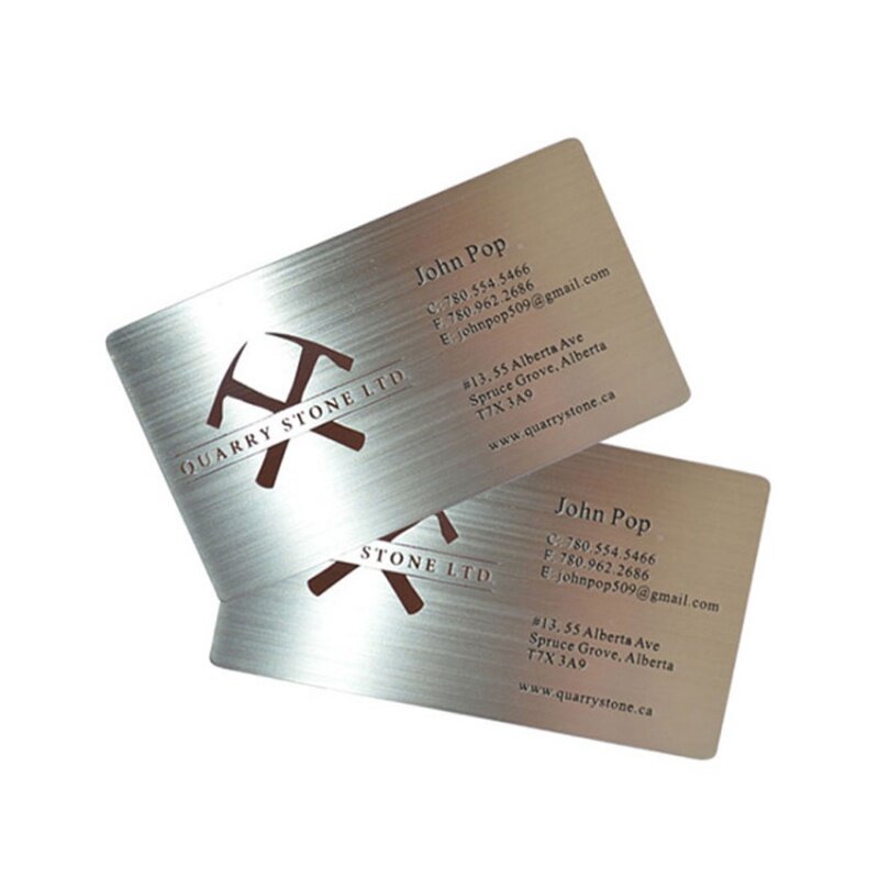 Custom Company Professional Manager Metal Stainless Steel Business Card