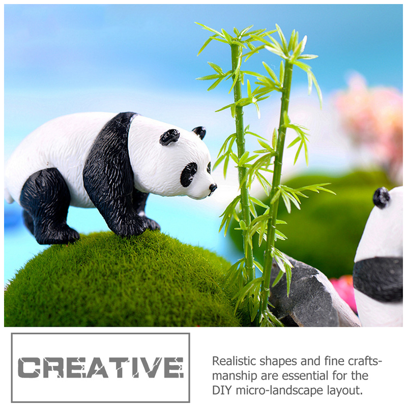 Мини пластиковая настольная модель с бамбуковым деревом и песком, искусственное бамбуковое растение, поделки своими руками, микро ландшафтное украшение