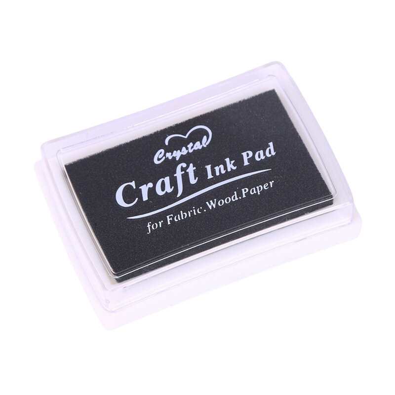 DIY Fingerprint Ink Pad Stamps Fade Resistant Washable Stamp Pad for Stamps Paper Wood Fabric