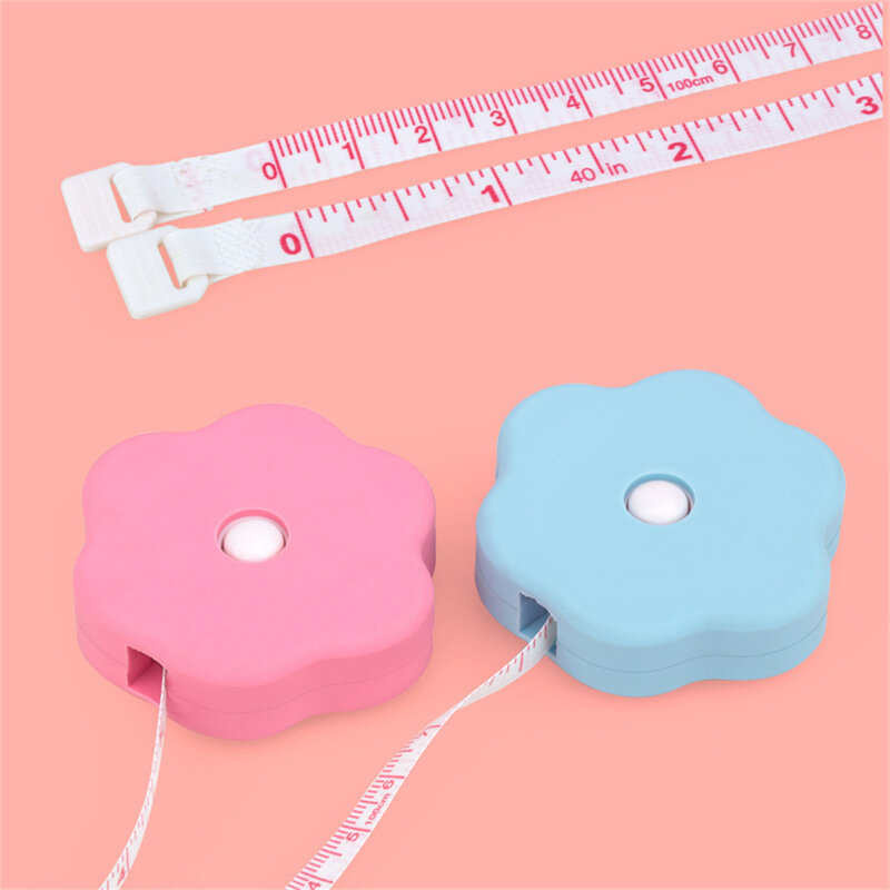 Cute Portable Cat Paw Tape Rulers Cartoon Body Measuring Tools Small Kawaii Soft Flexibl Ruler School Student Supplies Gifts