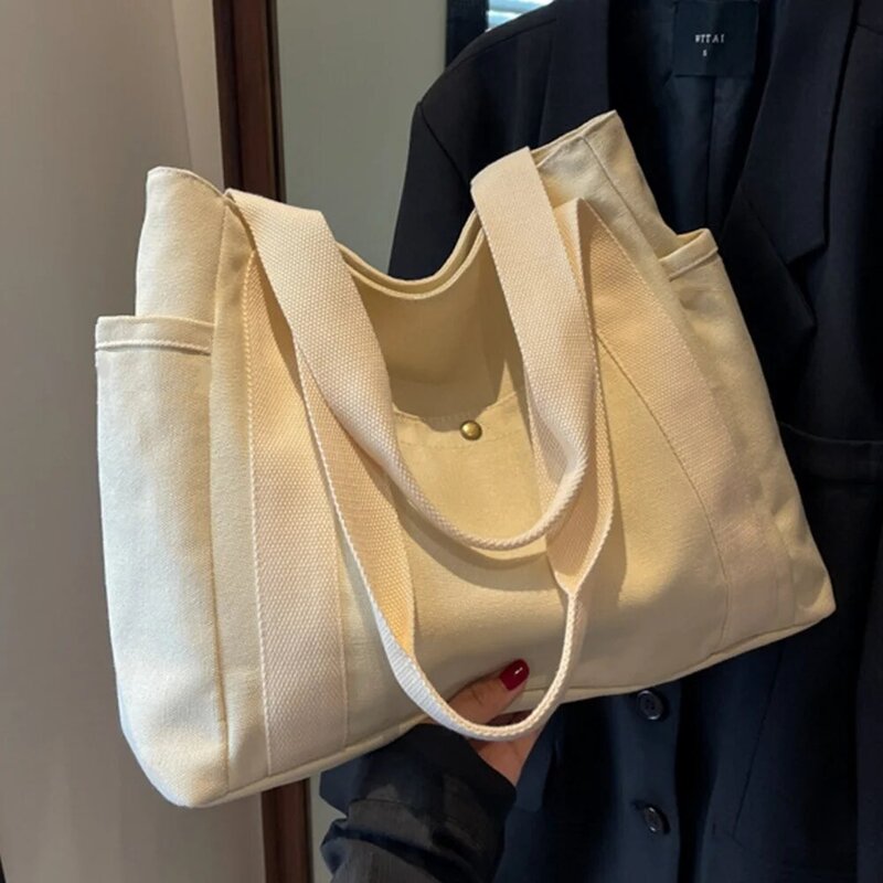 Модная простая сумка на плечо, многофункциональные женские сумки для покупок, полотняные серии наплечных сумок с текстом