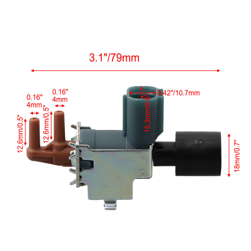 Premium Quality Canister Vacuum Solenoid Switching Valve for Toyota Part Number 2586030070 Durable Plastic Construction