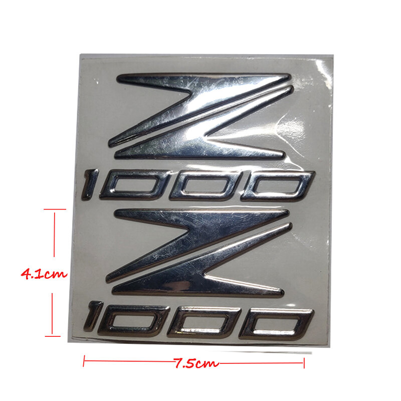 Stiker Decal Emblem 3D sepeda motor, stiker tangki roda Z1000, stiker Decal reflektif lembut untuk Kawasaki Z1000 Z 1000