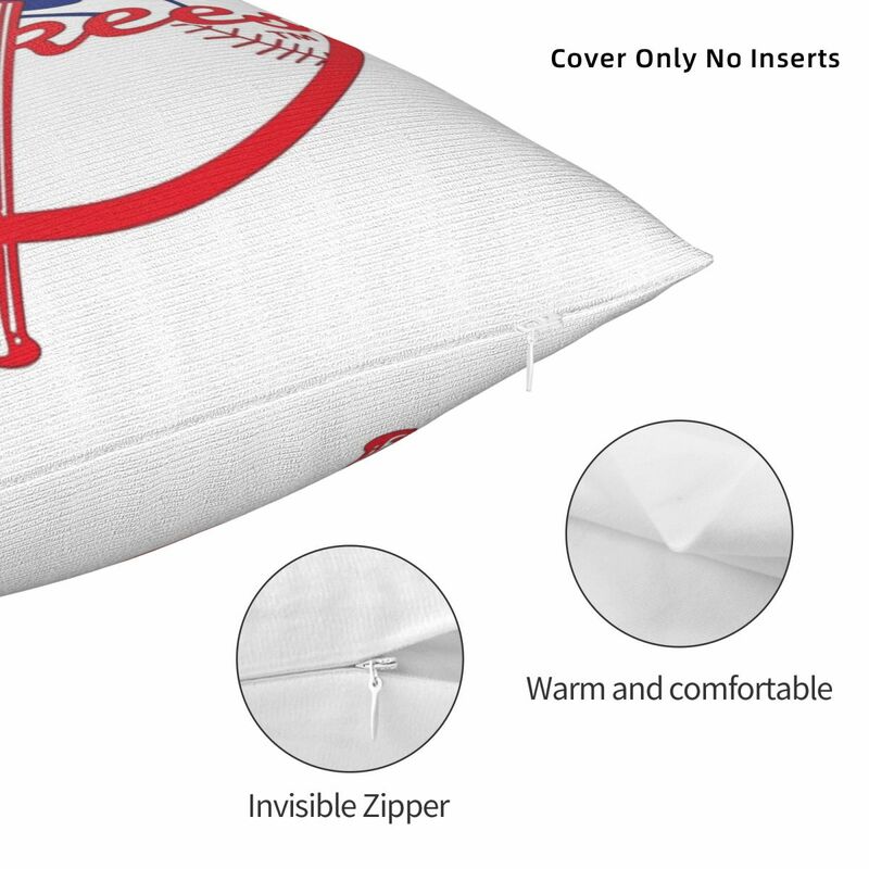Best Yankees To Buy Square Pillowcase Pillow Cover Polyester Cushion Zip Decorative Comfort Throw Pillow for Home Bedroom