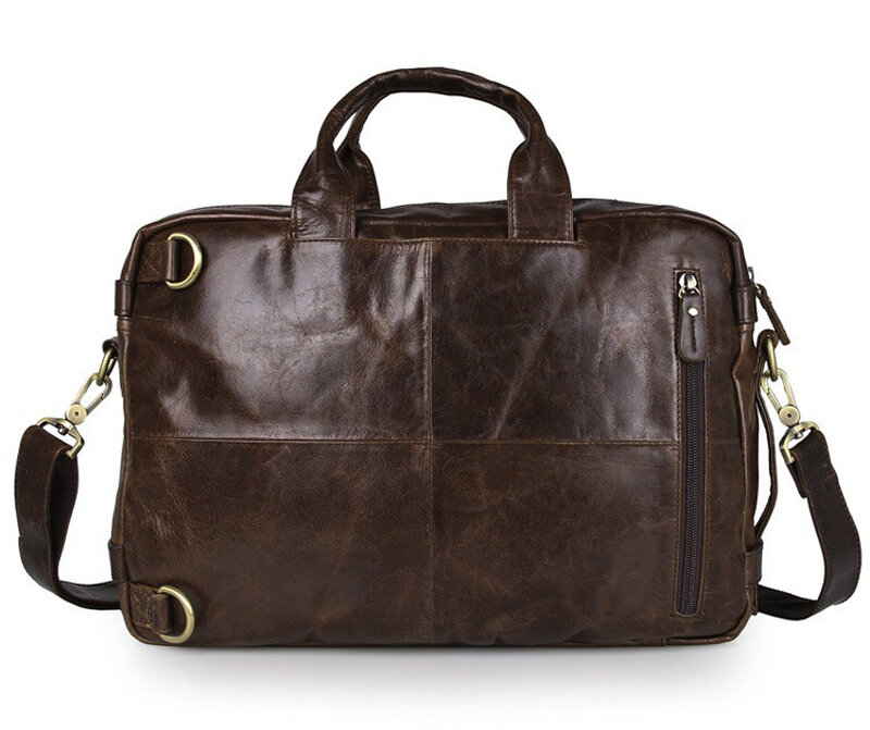 Портфель мужской из натуральной итальянской кожи, деловая сумка для ноутбука 15,6 дюйма, офисный тоут, мессенджер на плечо