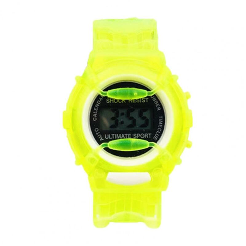 Digital Watch Kids Wrist Watch Buckle Electronic Round Dial Boys Girls Gifts Students Wristwatch for Children