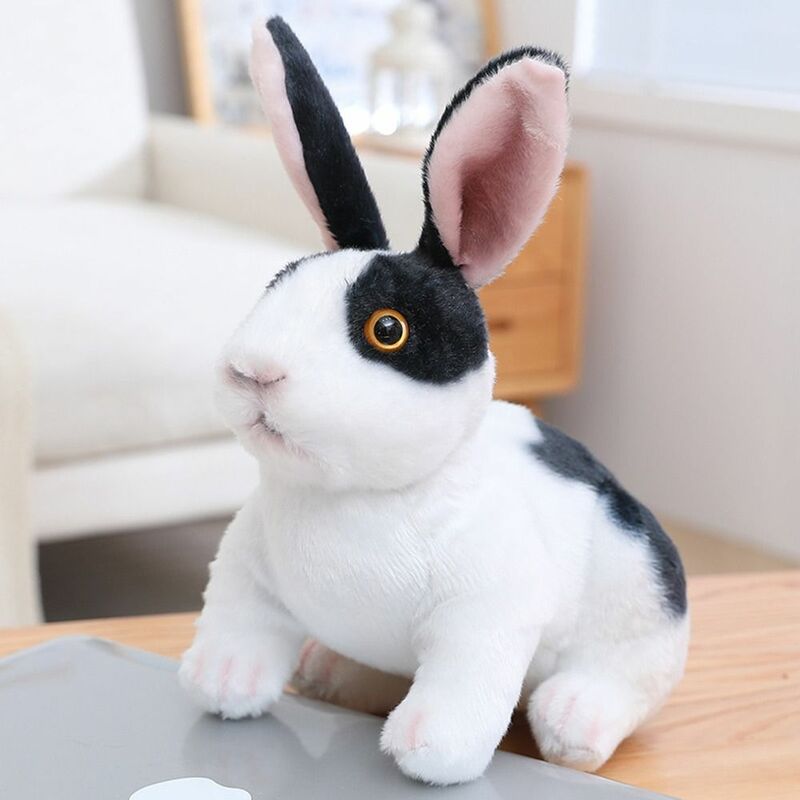 Room Decor Realistic Kawaii Animal Stuffed Doll Toys Lifelike Rabbit Plush Toy Simulation Long Ears Rabbit