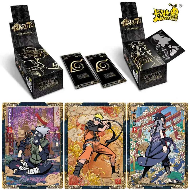 KAYOU 정품 나루토 카드, 계승된 컬렉션 카드, 닌자 나이 스페셜 팩, 애니메이션 캐릭터 컬렉션 카드, 신규 판매