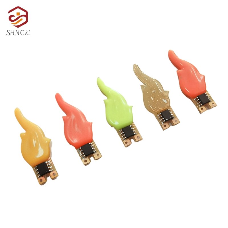 Pièces de lumière à diode à filament flexible, flash LED Cob, ci-après les, décoration d'ampoule, accessoires de bougie bricolage, 3V