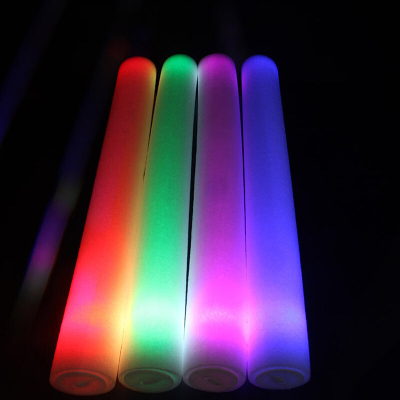 1pcs Light Up Foam Sticks Glow Party Led Flashings Vocal Concert Reuseable Hot Prank Funny Toys For Party Games Terror Novelty