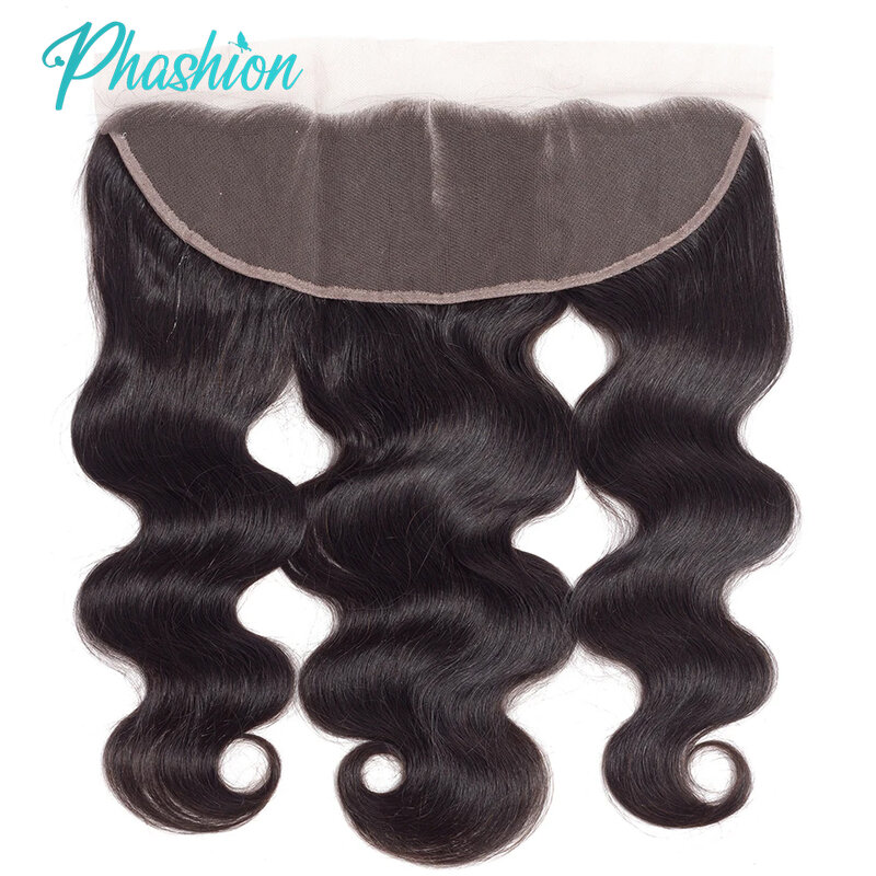 Phashion 13X4 Lace Frontal Straight 4x4 5X5 Closure Only Body Wave Pre Plucked Swiss HD Transparent 100% Remy Human Hair On Sale