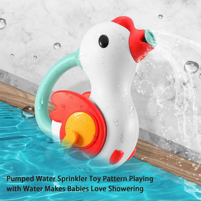 Water Spray Bath Toy Cute Bath Toy Sprinkler Floating Wind-up Bathtub Toys For 1 Years Old Boys Girls Newborn