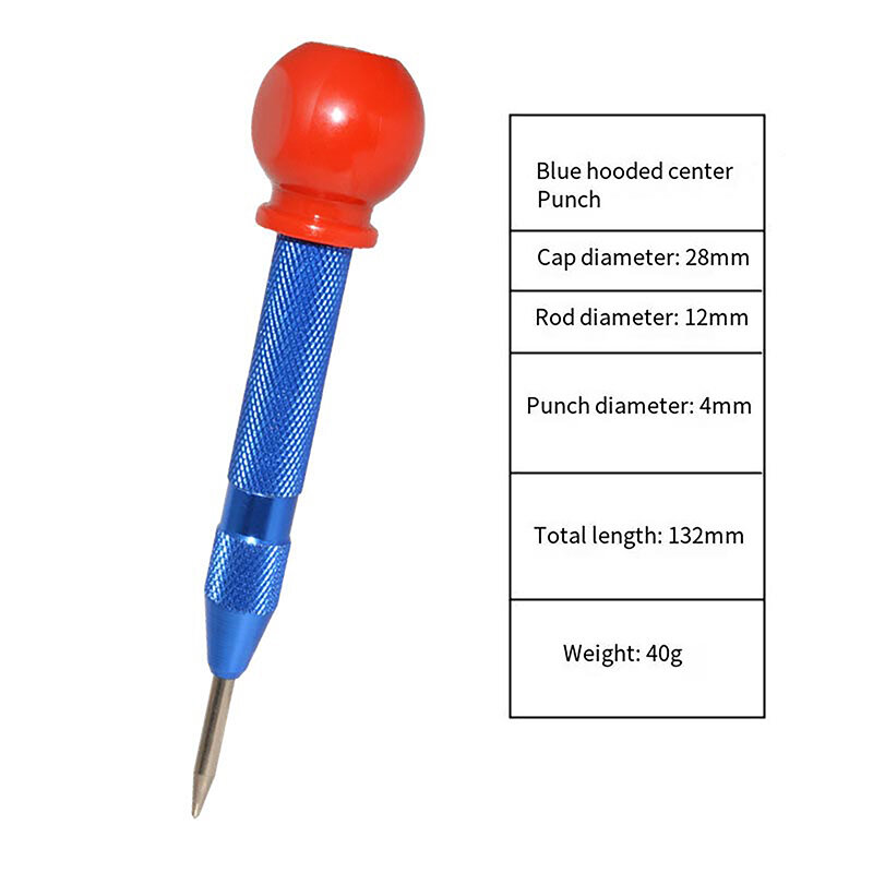 Automatic Center Pin Punch Spring Loaded Marking Starting Holes Tool Wood Press Dent Marker Woodwork Tool Drill Bit