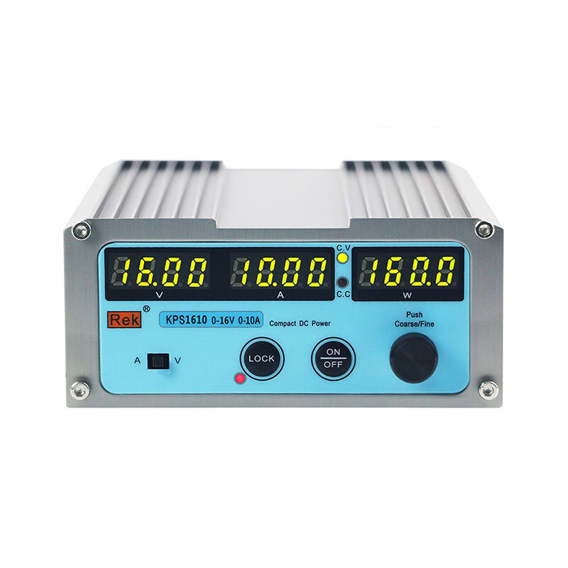 Rek KPS1610 fuente de alimentación conmutada, CC ajustable 0-16V 0-10A