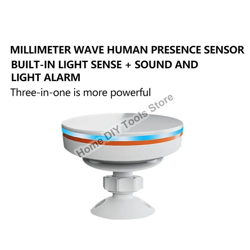 ZigBee 3.0/Wifi Human Presence Sensor 5V MMwave 24G Radar With Siren Alarm Motion Lux Detection Tuya/Smart Life Home Automation