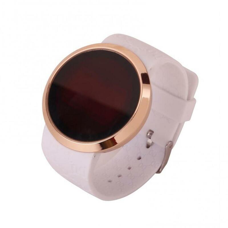 유니섹스 심플 캐주얼 LED 전자 터치 스크린 디지털 손목시계, 스포츠 시계