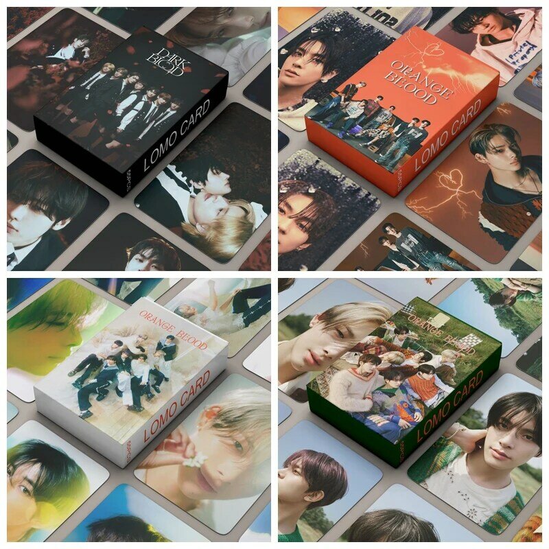 55Pcs/Set Kpop E Group ORANGE BLOOD New Album Lomo Cards E Photocards JUNGWON JAY Photo Cards