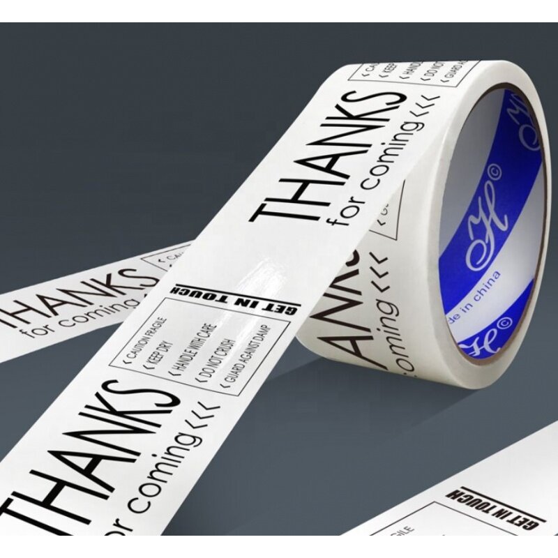 Aangepaste Product Voor Doos Verpakking Promotie Met Logo Dank U Verpakking Tape Bopp Verpakking Tape