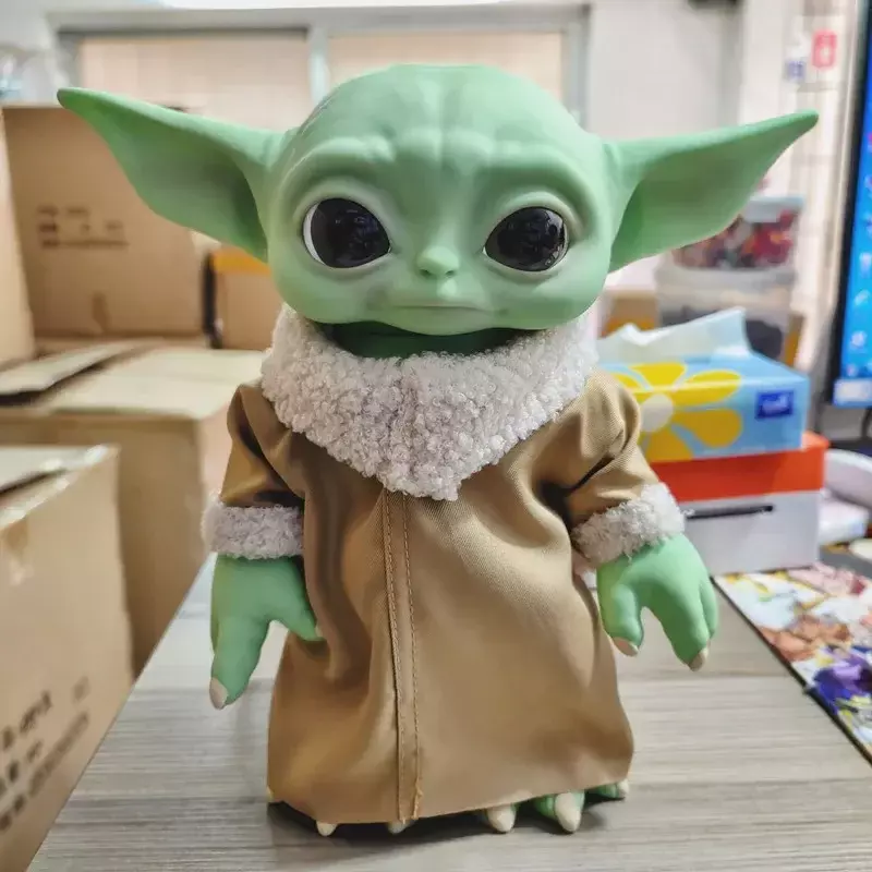 Figura de acción de bebé Yoda de Star Wars de Marvel, muñeco de peluche Kawaii, muñeco de juguete, adorno, colección de niños, regalo creativo de cumpleaños