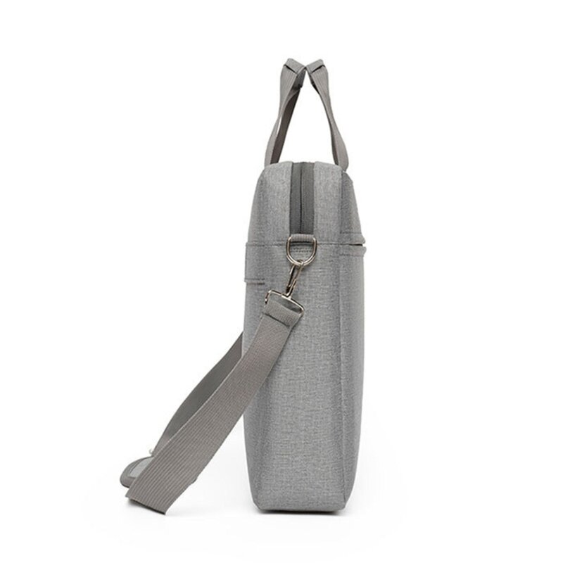 Men Women Travel Business Notebook Handbag for 15.6inch Laptop Large Capacity Messenger Bag with Detachable Shoulder Strap