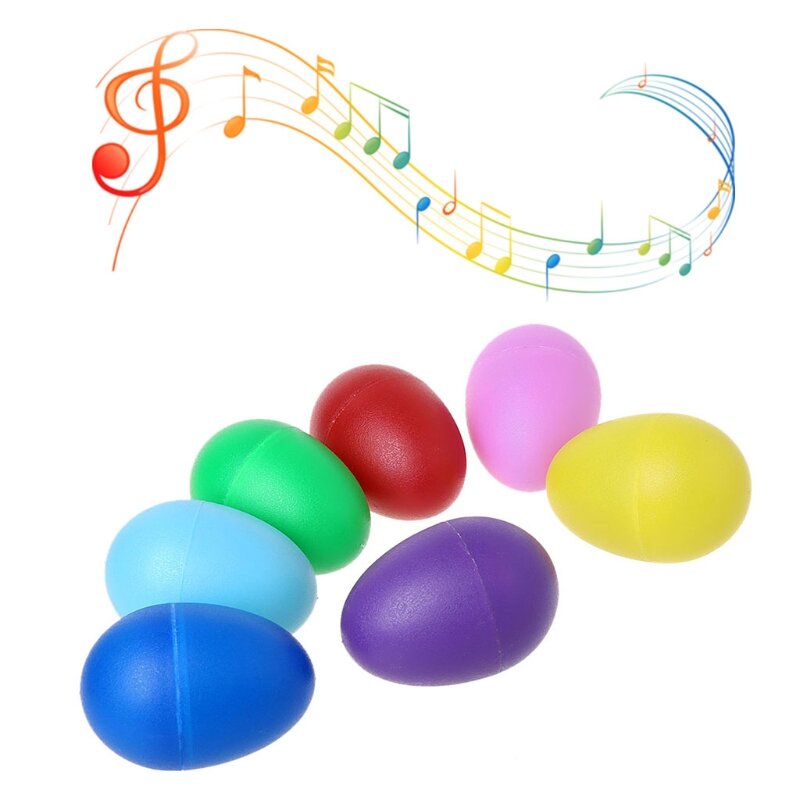 Alat Musik Perkusi Telur Pasir Plastik Mainan Edukasi Dini Anak