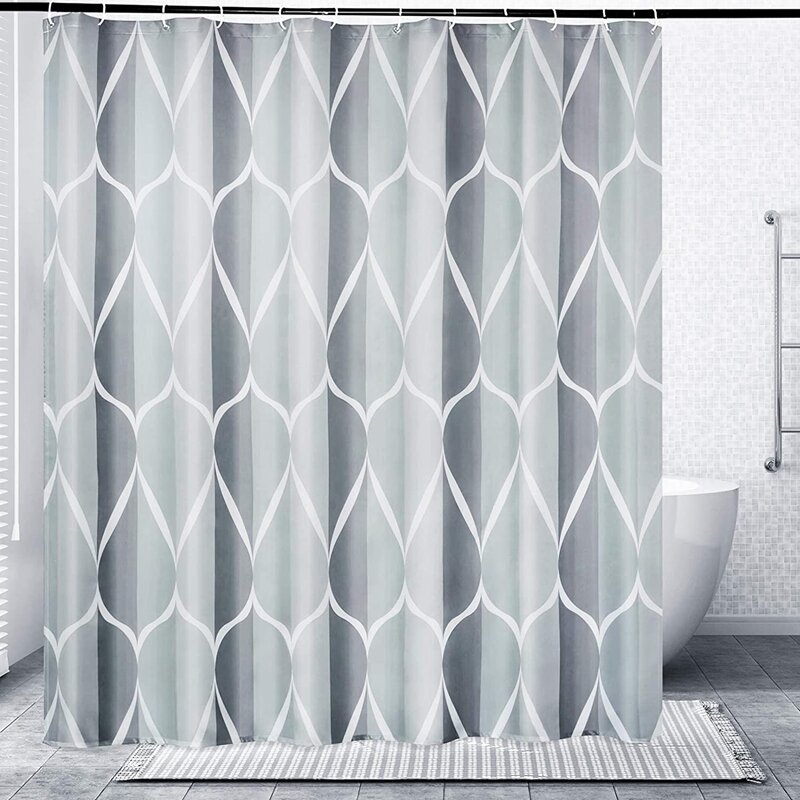 Dusch vorhang, wasserdichtes Design, schnell trocknend, Dusch vorhänge für Badezimmer, langlebig und wasch bar