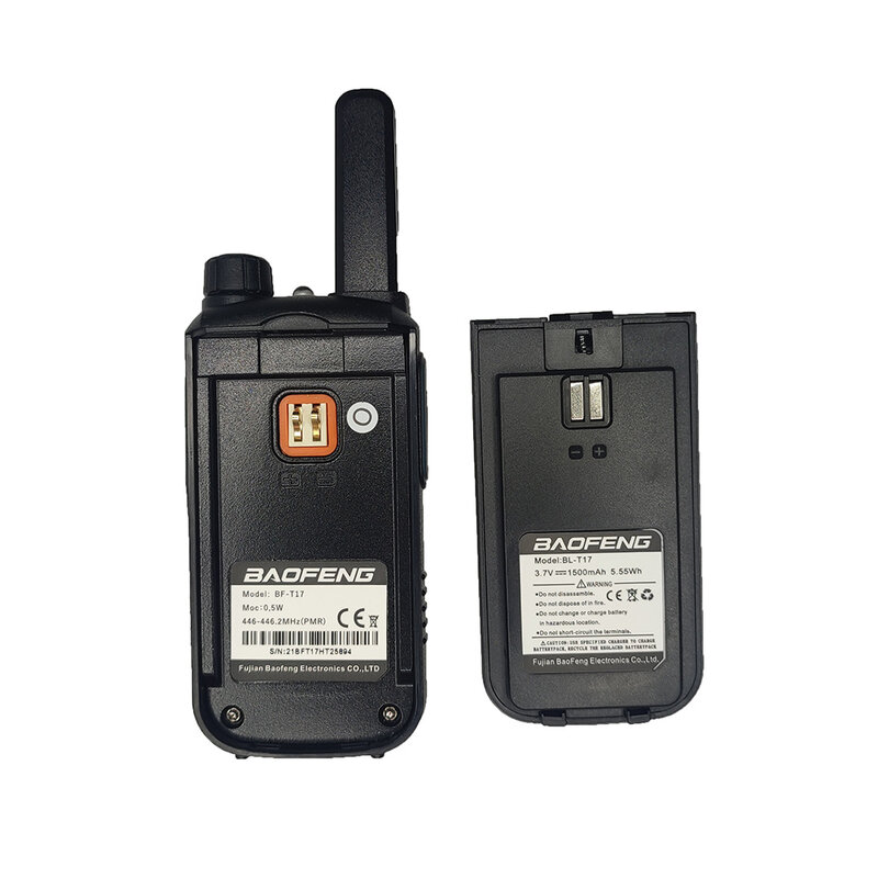 2 stücke BF-T17 baofeng tragbares walkie talkie t17 mini radios frs/pmr kleines radio für hotels restaurants ktvs clubs
