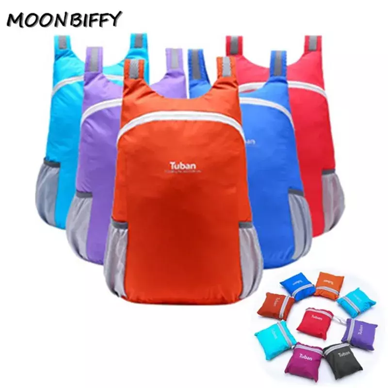 Lightweight Nylon Foldable Backpack Waterproof Backpack Folding Bag Ultralight Portable Men Women Pack for Travel