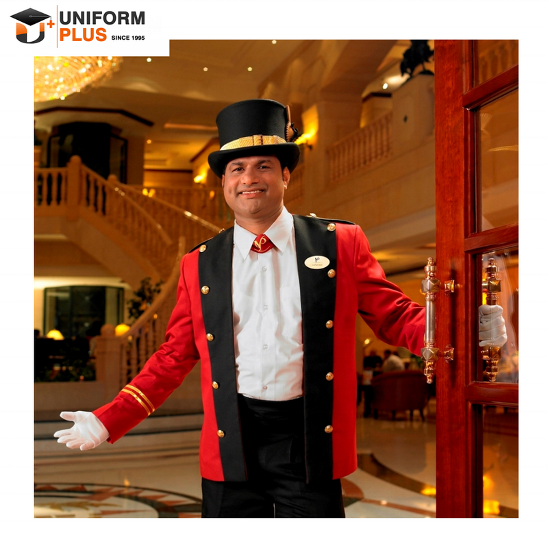 Custom Oem Hotel Restaurant Portier Piccolo Kosten Ontwerp Voor Hotel Personeel Uniform