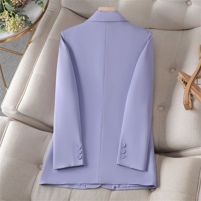 Bawełniane damskie garnitury blezer 1-częściowy damski Jazket wiosenny biurowy damski odzież robocza dziewczęcy płaszcz wyjściowa sukienka na studniówkę