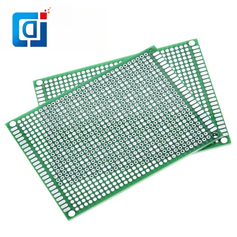 Jcd 7x9cm Prototyp Leiterplatte 7*9cm Platte Doppel beschichtung/Verz innung Leiterplatte Universal platine Doppelseitige Leiterplatte 2,54mm Platine grün