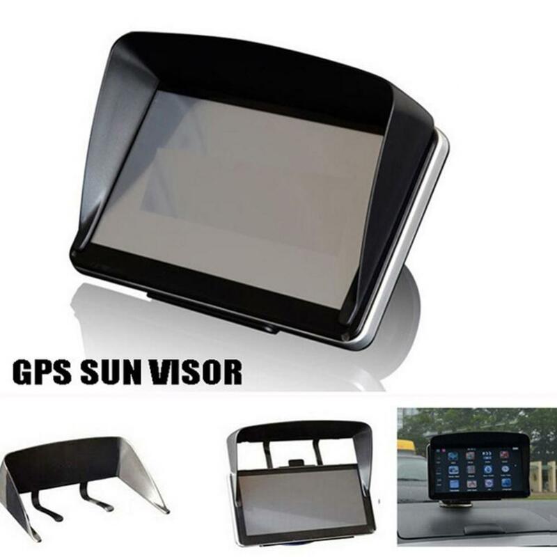 Navegador de navegação GPS do carro Sun Shade, pára-sol, viseira Sunck, anti acessório, navegação GPS Parternal, 5"