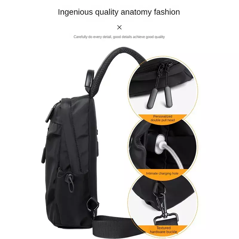 Повседневная нейлоновая мужская сумка через плечо для мужчин, легкий дорожный мессенджер, нагрудная сумочка-слинг, спортивные сумки через плечо