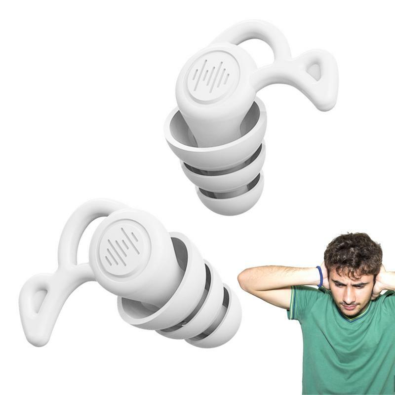 3-lagige wieder verwendbare Anti-Noise-Silikon-Ohr stöpsel Wasserdichte schwimmende Ohr stöpsel zum Schlafen Tauchen Surf Soft Comfort Gehörschutz