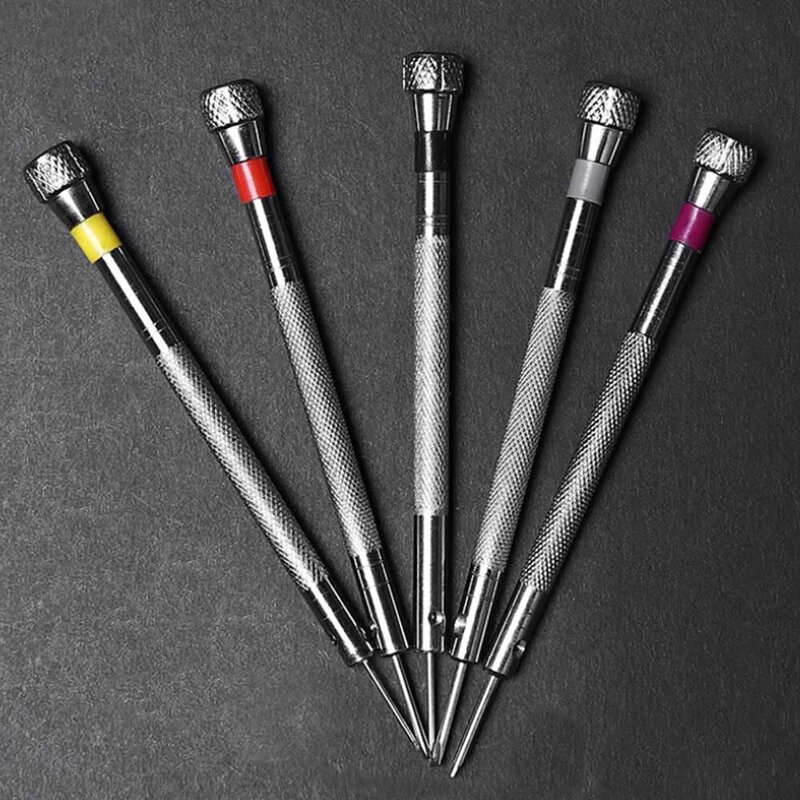 5pcs Mini Small Slotted Cross Screwdriver Set For Watch Repair Tools Watchmaker Hand Tool PVC Packaging Precision Tools