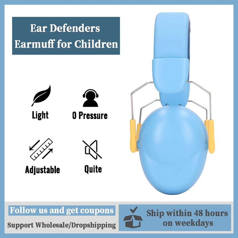 Kid Ear Protection Baby Noise Earmuffs Noise Reduction Ear Defenders earmuff for children Adjustable nrr 26db Safety