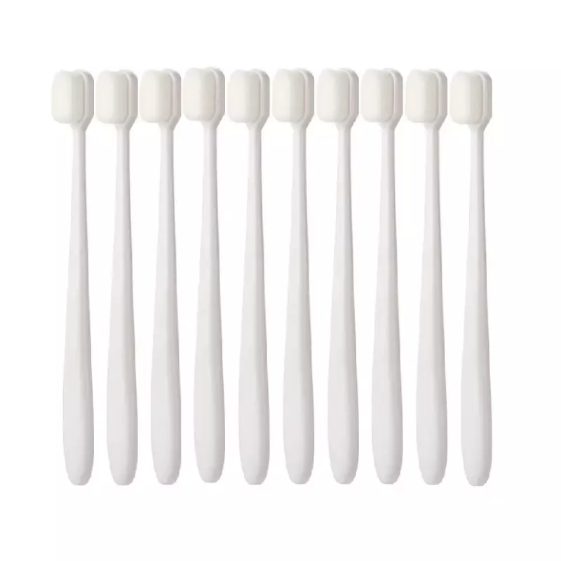 10pcs/set Toothbrush Million Nano Bristle Ultrafine Adult Tooth Brush Teeth Deep Cleaning Dental Oral Care Brush Portable Travel