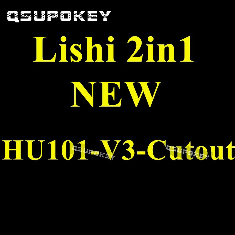 Lishi Lishi 2in 1 HU101 V.3 potongan kompatibel dengan Volvo dan Land Rover baru dengan kunci pintu tersembunyi
